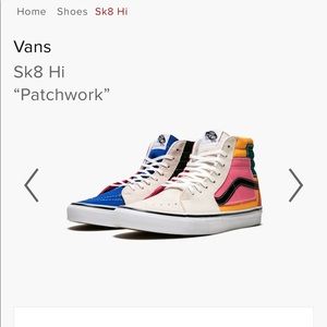 VANS SK8 HI “patchwork”